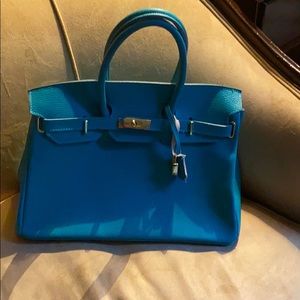 Birkin Style Tiffany Blue Bag